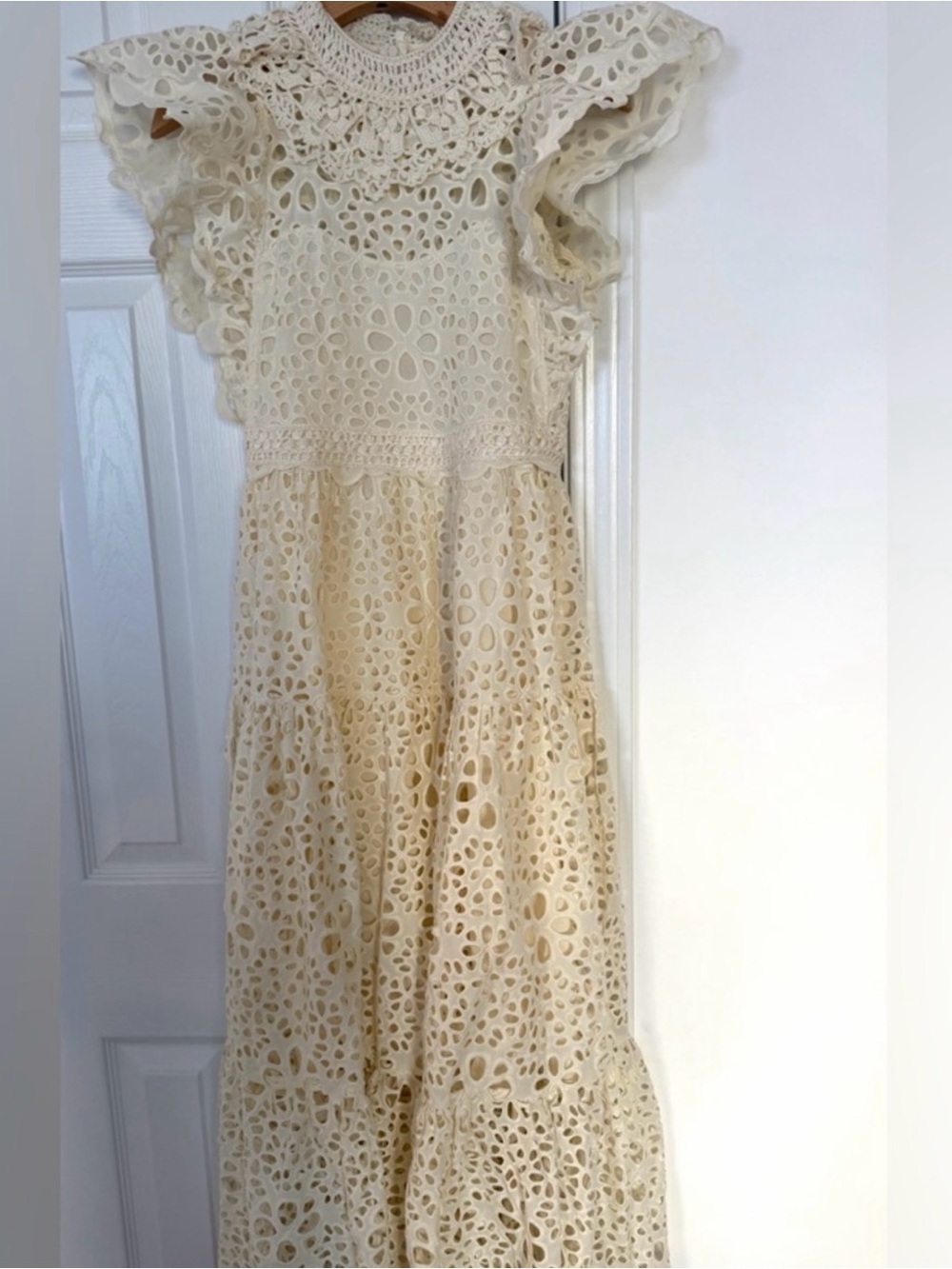 Sea New York White Lumi Eyelet Lace Maxi Dress - Picture 4 of 4